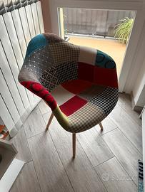 Sedia poltrona patchwork “eiffel”