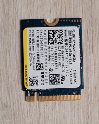 Disco ssd nvme 512gb 2230