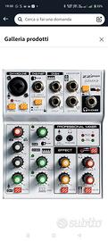 ZZIPP ZZMX3 Mixer Audio 3 Canali DJ Studio Karaoke