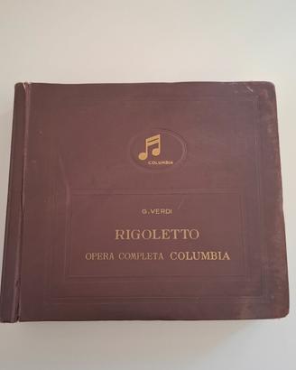 Rigoletto Verdi Columbia 78 giri 1943  14 dischi