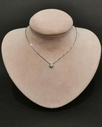 Collana Damiani in oro bianco 18KT, con diamanti