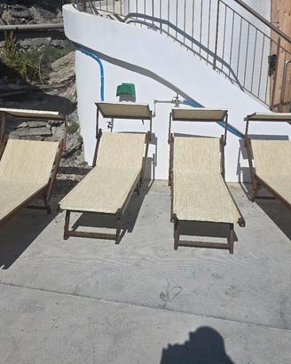 ultimo è  unico lettino  mare spiaggia in legno 