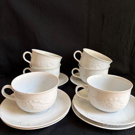 Mulino Bianco set 6 tazze colazione piattino