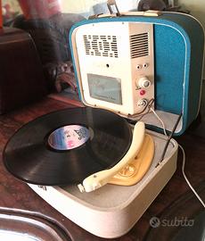 Giradischi fonovaligia a valvole Perpetuum Ebner 