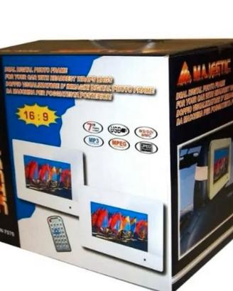 Majestic mon-7070 bk doppio monitor da auto