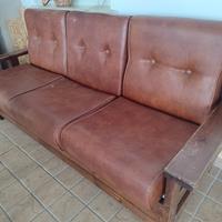 divano in legno 3 posti
