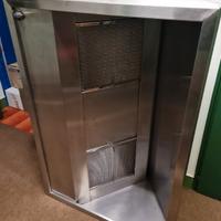 cappa aspirante in acciaio inox