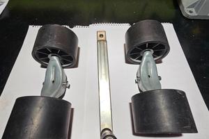 Rulli+manovella carrello satellite