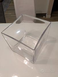 Vaso in vetro trasparente – 20 cm