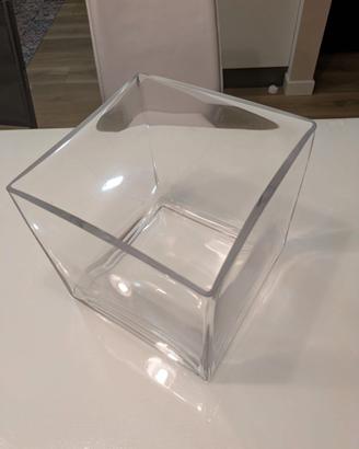 Vaso in vetro trasparente – 20 cm