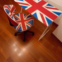 scrivania vetro + sedia