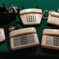 LOTTO DI 4 TELEFONI FISSI E 2 CORDLESS ANNI 90