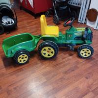 Trattore A Pedali Con Rimorchio Biemme