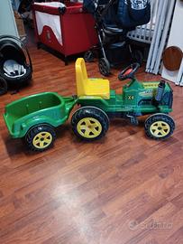 Trattore A Pedali Con Rimorchio Biemme