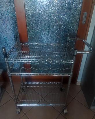 carrello cucina acciaio inox