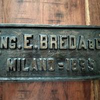 targa fine 800 Ernesto Breda Milano FS 