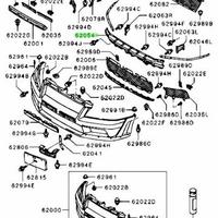 Traversa supporto paraurti Mitsubishi Evo VII