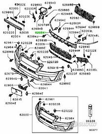 Traversa supporto paraurti Mitsubishi Evo VII