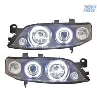 FARI OPEL VECTRA B 96-98 ANGEL EYES CCFL FONDO NER