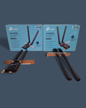 Schede PciE Wifi6 + BT TP-Link TX20E e TX50E