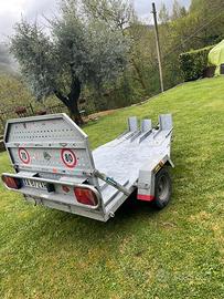 Rimorchio carrello porta moto