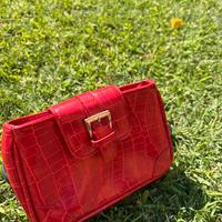 Borsetta a mano rossa