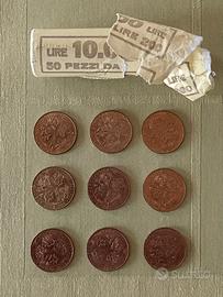 9 monete 200 lire aeronautica Italia 1993