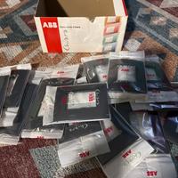 Placca 3 moduli ABB Chiara Vulcano