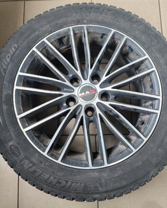 n.4 cerchi in lega MAK 7Jx16EH2+ per Hyundai 