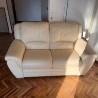 Coppia di divani pelle - 2 e 3 posti (170 - 190cm)