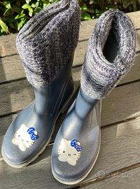 Stivali di gomma Hello Kitty taglia 34