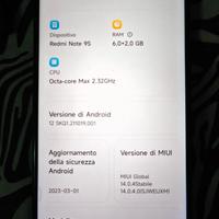 Redmi note 9s- 6gb di RAM-128 GB di memoria