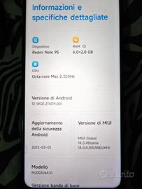 Redmi note 9s- 6gb di RAM-128 GB di memoria