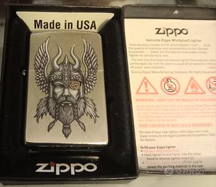accendino Zippo vintage Viking Warrior 