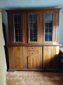 Credenza arte povera con vetrina