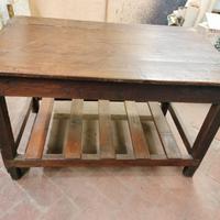 Banco da lavoro vintage anni 50 in legno massello