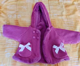 Cappottino neonata con pellicciotto