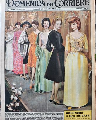domenica del corriere 25 marzo 1962
