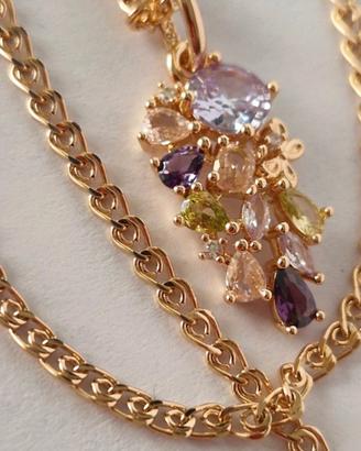collana estiva in oro 14 k