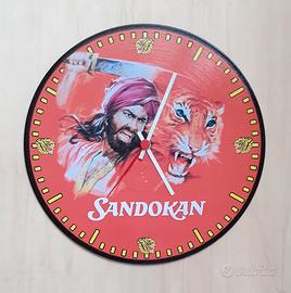 Orologio su vinile 78 giri omaggio a Sandokan 