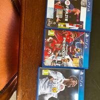 Fifa 18 Fifa 21 e Pes 2020 per PS4