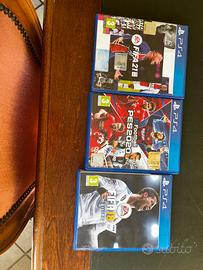 Fifa 18 Fifa 21 e Pes 2020 per PS4