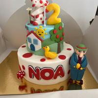 Torta di scena pimpa bimbi