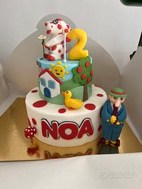 Torta di scena pimpa bimbi
