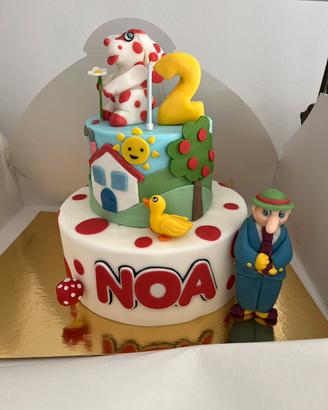 Torta di scena pimpa bimbi