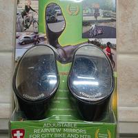 Coppia specchi retrovisori al manubrio per bici