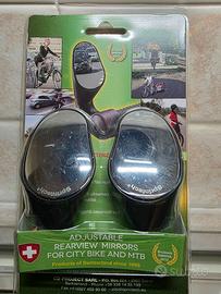 Coppia specchi retrovisori al manubrio per bici