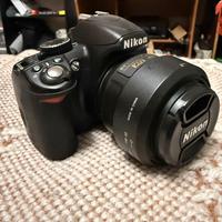 Reflex nikon 3100 e obiettivo nikon 35mm Aps-c