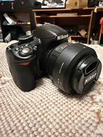 Reflex nikon 3100 e obiettivo nikon 35mm Aps-c