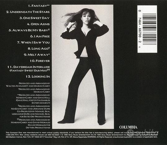 CD Mariah Carey - Daydream originale siae NQ7194